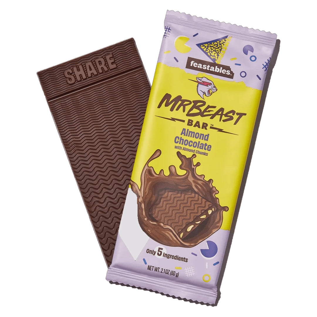 Feastables Mr Beast Barra de Chocolate con Almendra