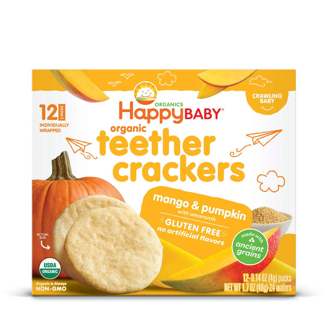 Happy Baby Mango & Pumpkin Teether Crackers
