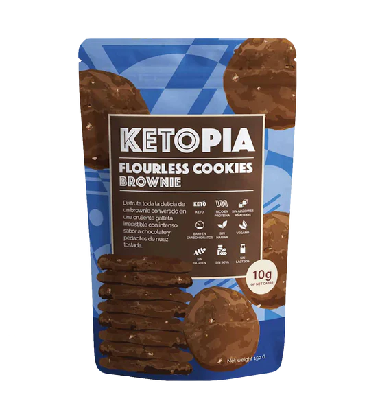 Ketopia Flourless Cookies Brownie