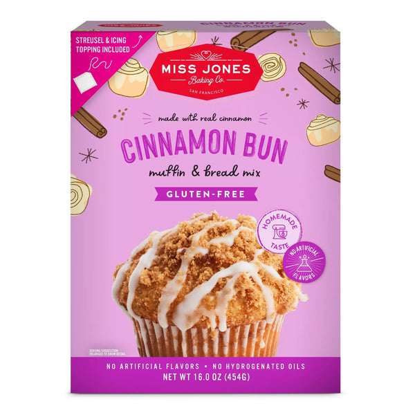 Miss Jones Cinnamon Bun Muffin & Bread Mix Mr Sabor