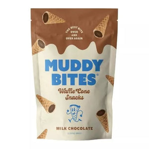 Muddy Bites Conos de Waffle Rellenos de Chocolate