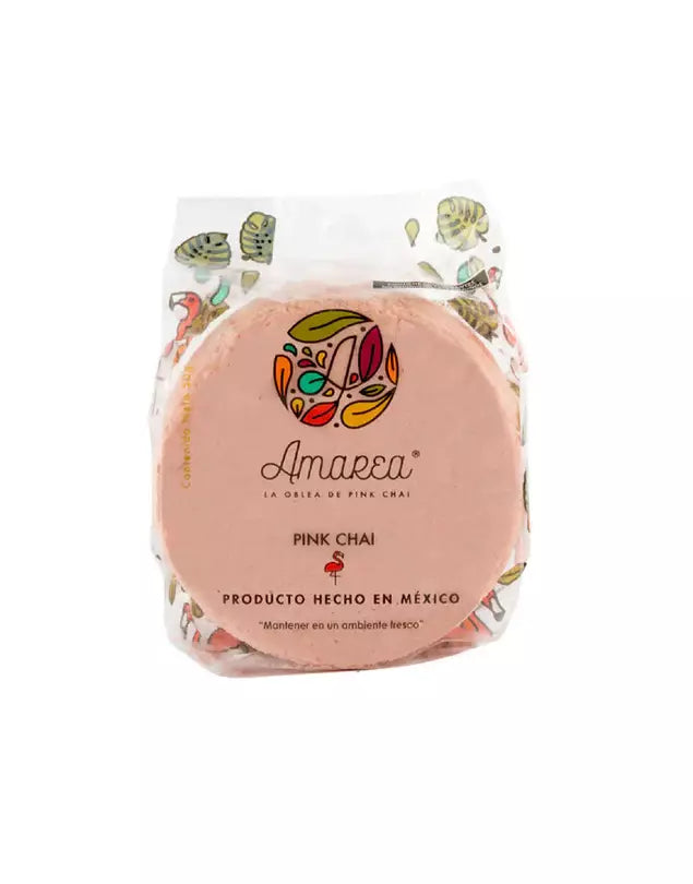 Amarea Oblea de Amaranto con Pink Chai