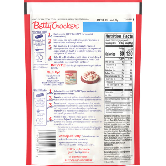 Betty Crocker Red Velvet Soft Baked Mix para Galletas Suaves - Mr Sabor