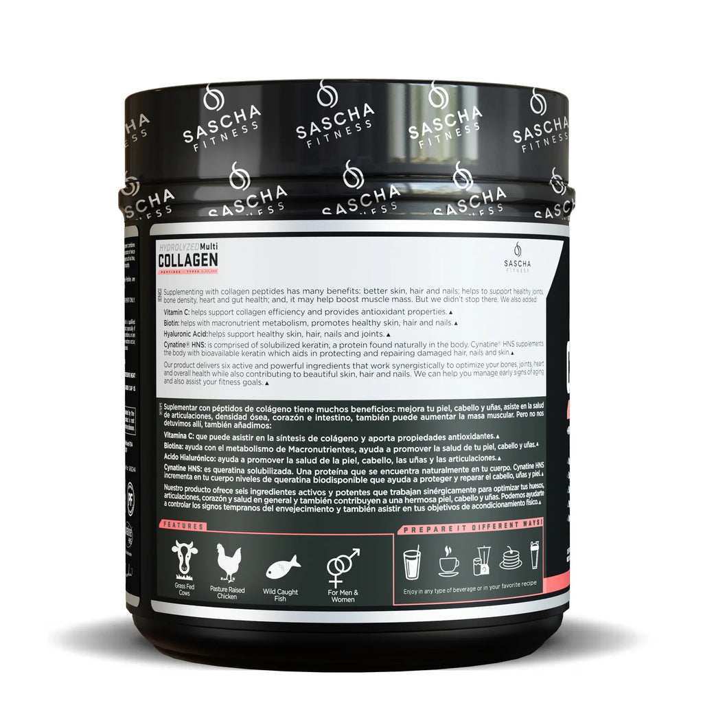 Sascha Fitness Colágeno Hidrolizado sabor Limonada de Fresa
