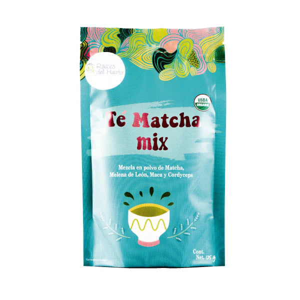 Raíces del Huerto Té Matcha Mix con Adaptógenos 125 gr. - Mr Sabor