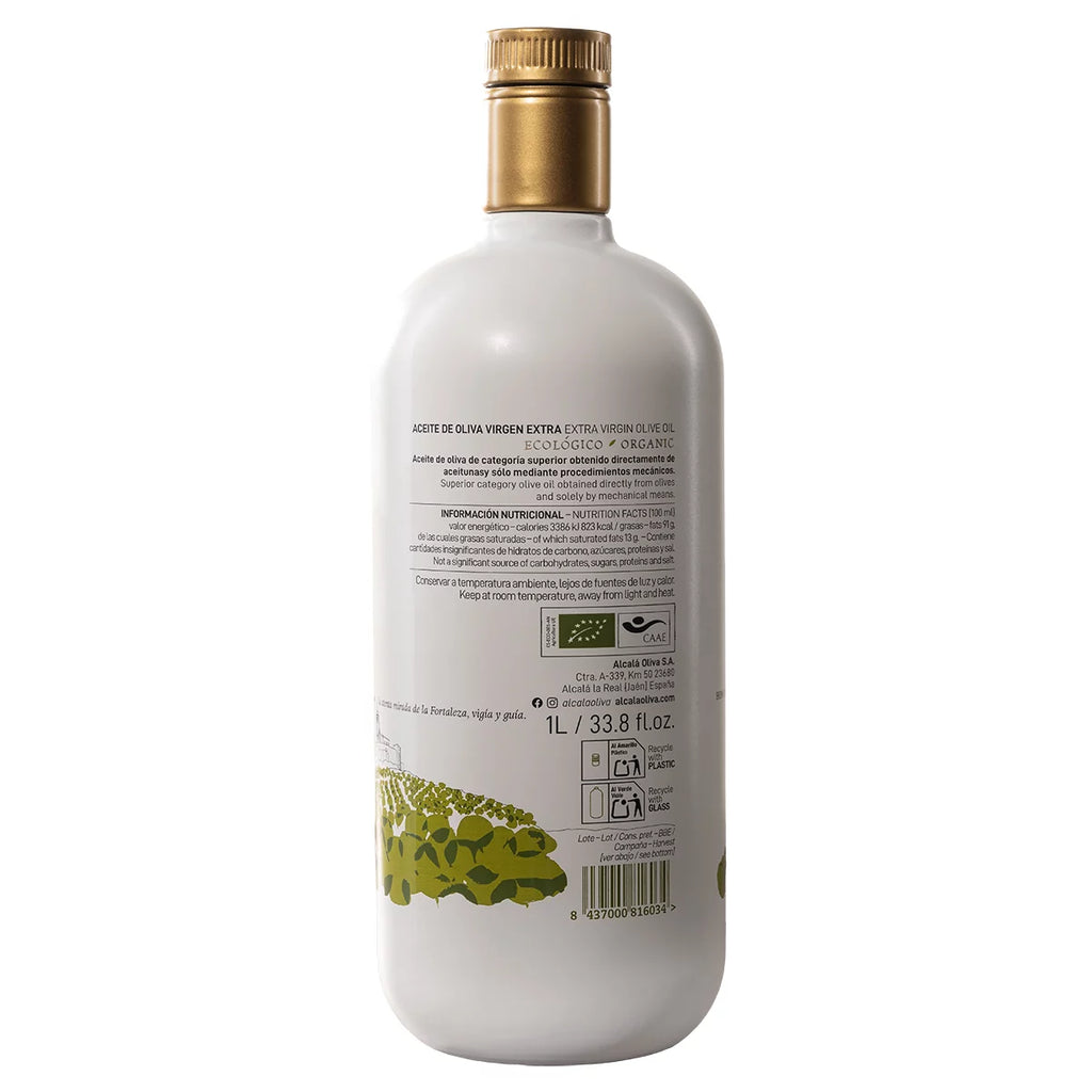 Alcala Oliva Aceite de Oliva Virgen Extra Ecológico Cosecha Temprana HOMENAJE 1 Litro - Mr Sabor