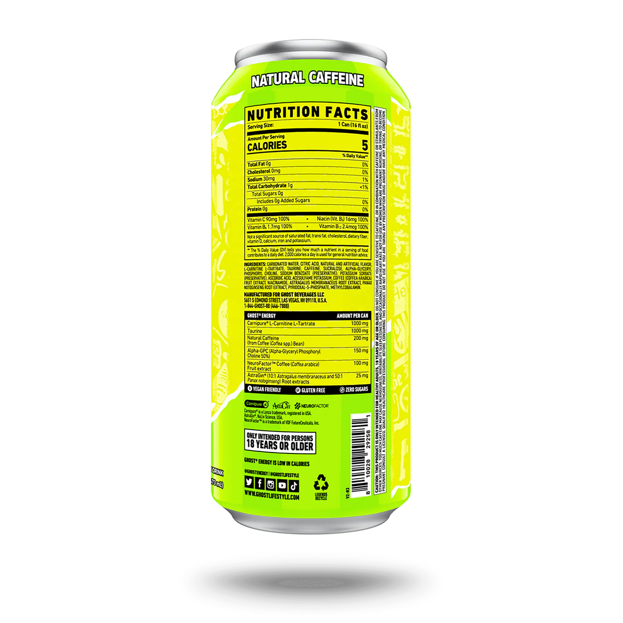 Ghost Energy Bebida Energética Citrus