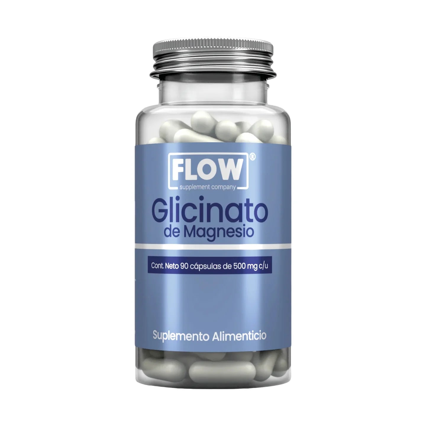 Glicinato de Magnesio 90 cápsulas de 500 mg c/u
