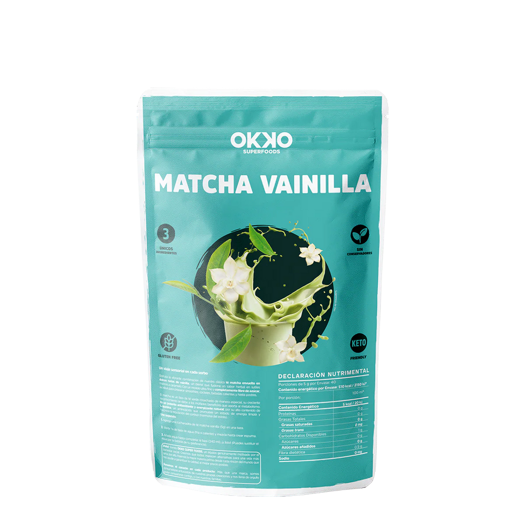 Okko Matcha Vainilla en Polvo 100 g - Mr Sabor