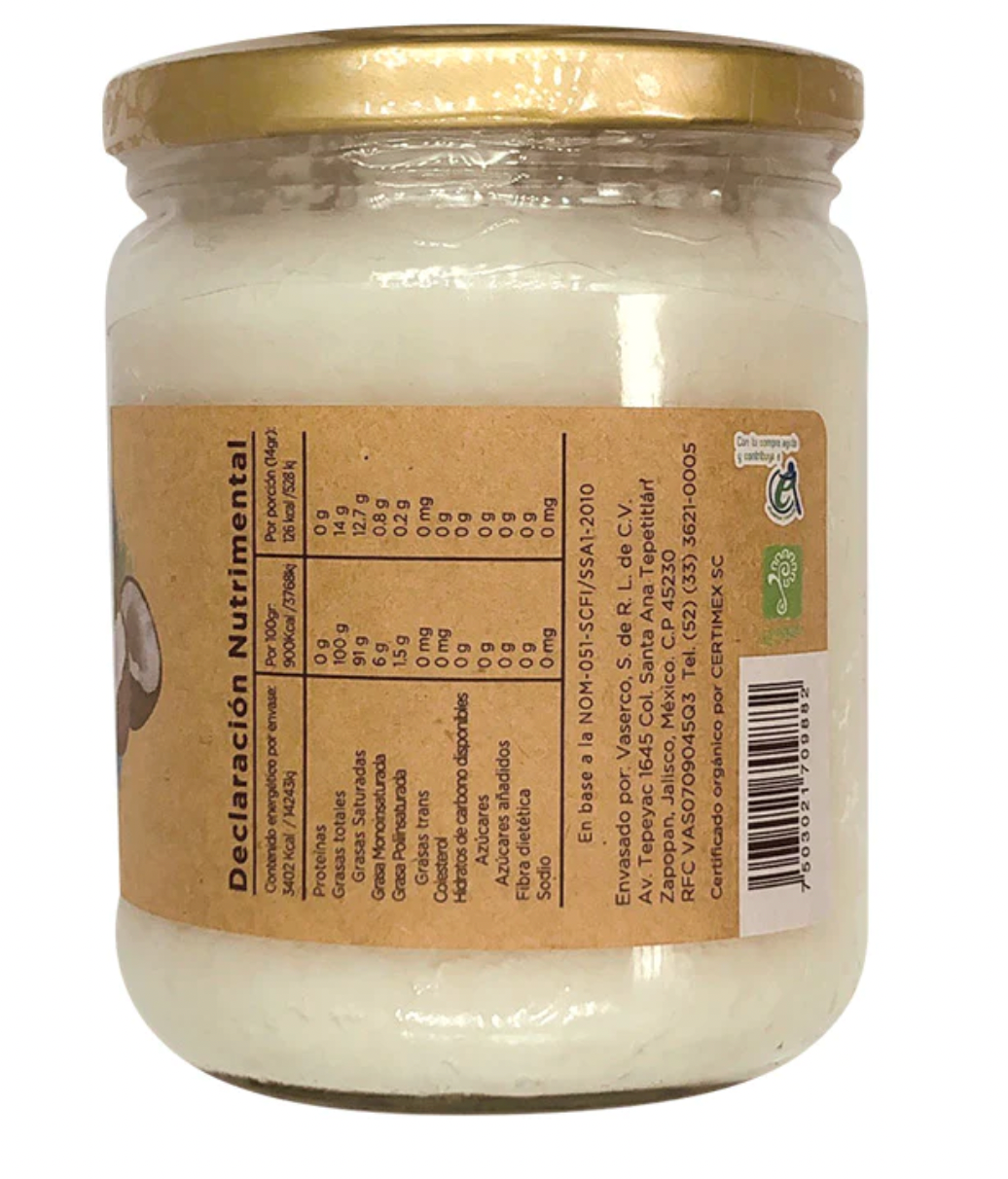 Aceite de Coco Extra Virgen Orgánico No OGM - Mr Sabor