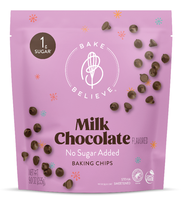 Bake Believe Chispas de Chocolate Sin Azúcar Endulzadas con Stevia