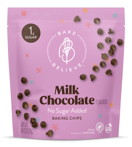 Bake Believe Chispas de Chocolate Sin Azúcar Endulzadas con Stevia - Mr Sabor