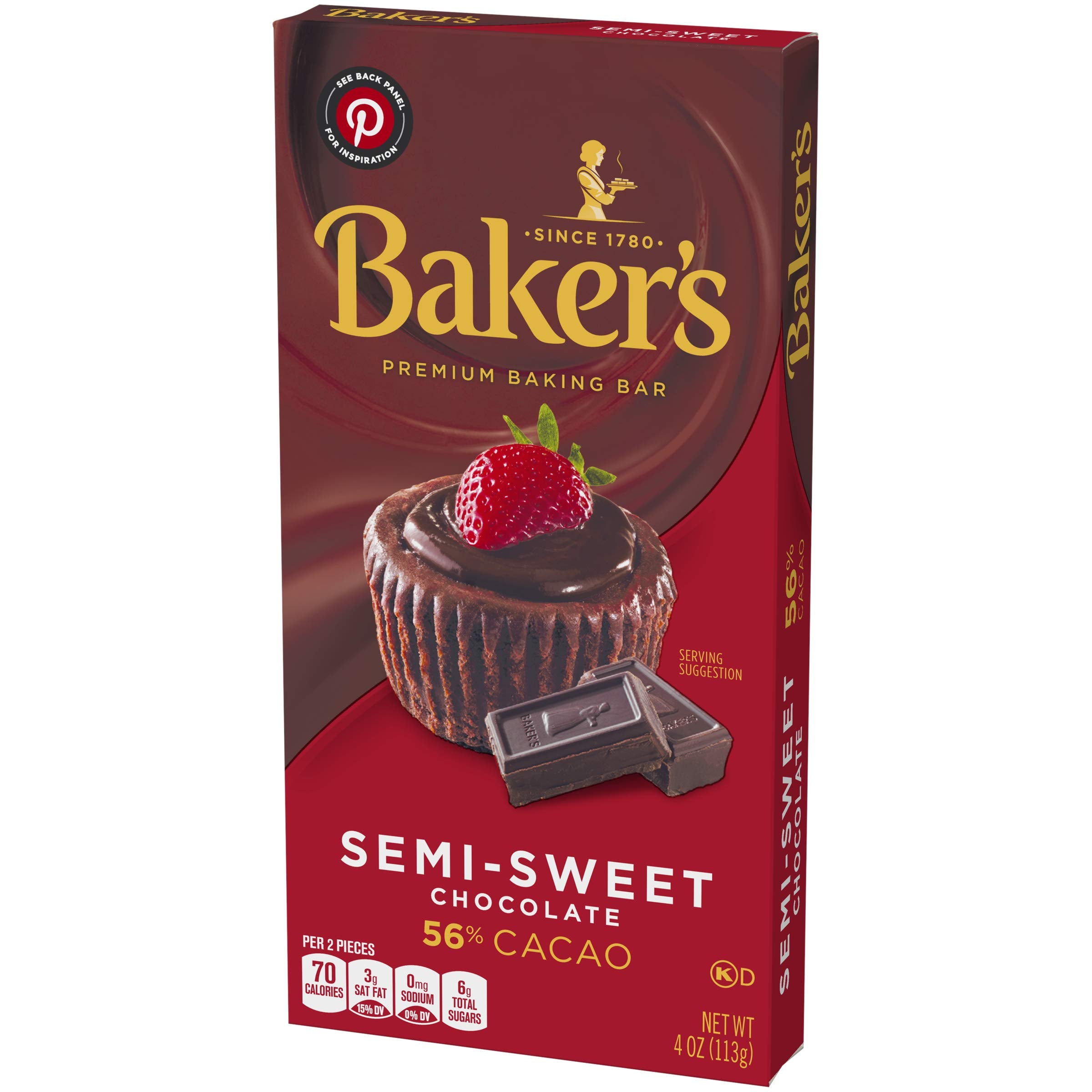 Baker's Chocolate Semiamargo 56% Cacao