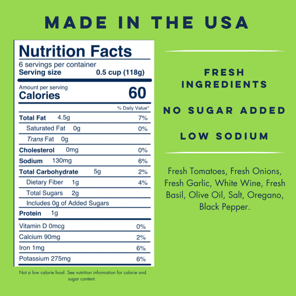 Yo Mama's Salsa de Tomate y Albahaca Sin Azúcar