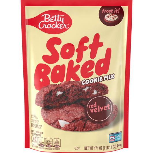 Betty Crocker Red Velvet Soft Baked Mix para Galletas Suaves - Mr Sabor