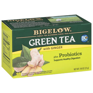 Bigelow Te Verde con Jengibre y Probióticos
