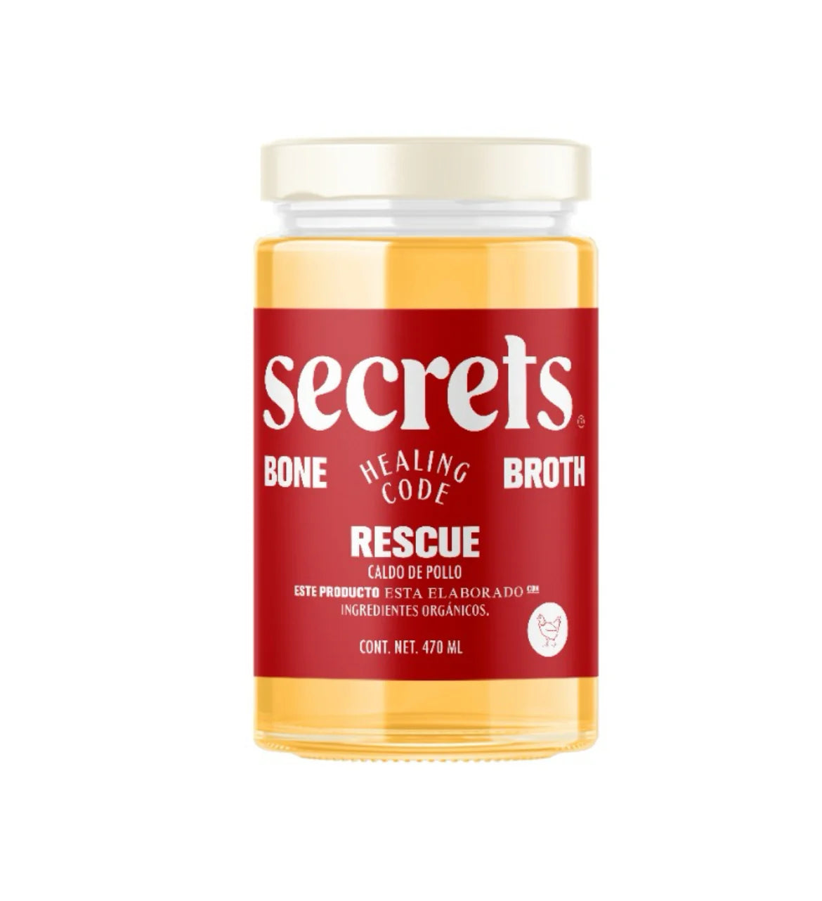 Secrets Bone Broth Caldo de Pollo (Caldo de Huesos) 470 ml
