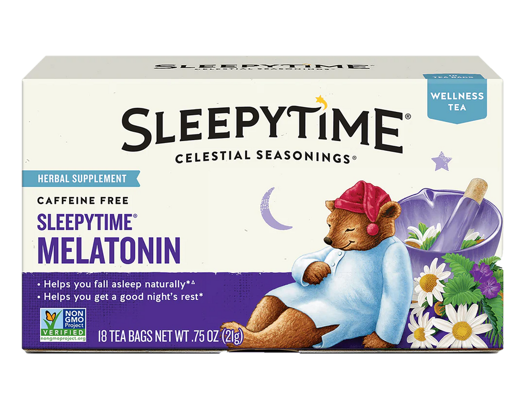 Celestial Seasonings Sleepytime Té con Melatonina Sin cafeína, 18 bolsitas de té, 21 g