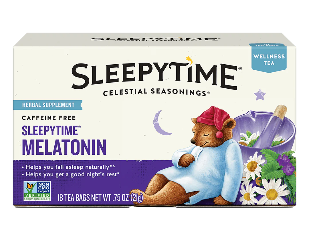 Celestial Seasonings Sleepytime Té con Melatonina Sin cafeína, 18 bolsitas de té, 21 g