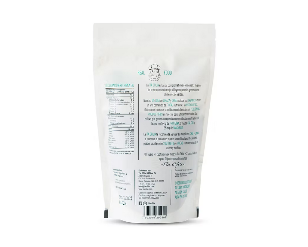 Tía Ofilia Chía + Linaza Orgánica Molida 200 g
