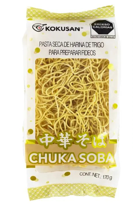 Kokusan Pasta Seca de Harina de Trigo para Preparar Fideos 170 g - Mr Sabor