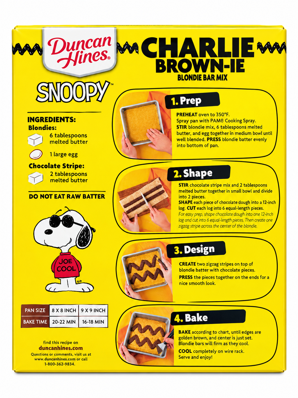 Duncan Hines Charlie Brown Blondie Mix 432.3 g