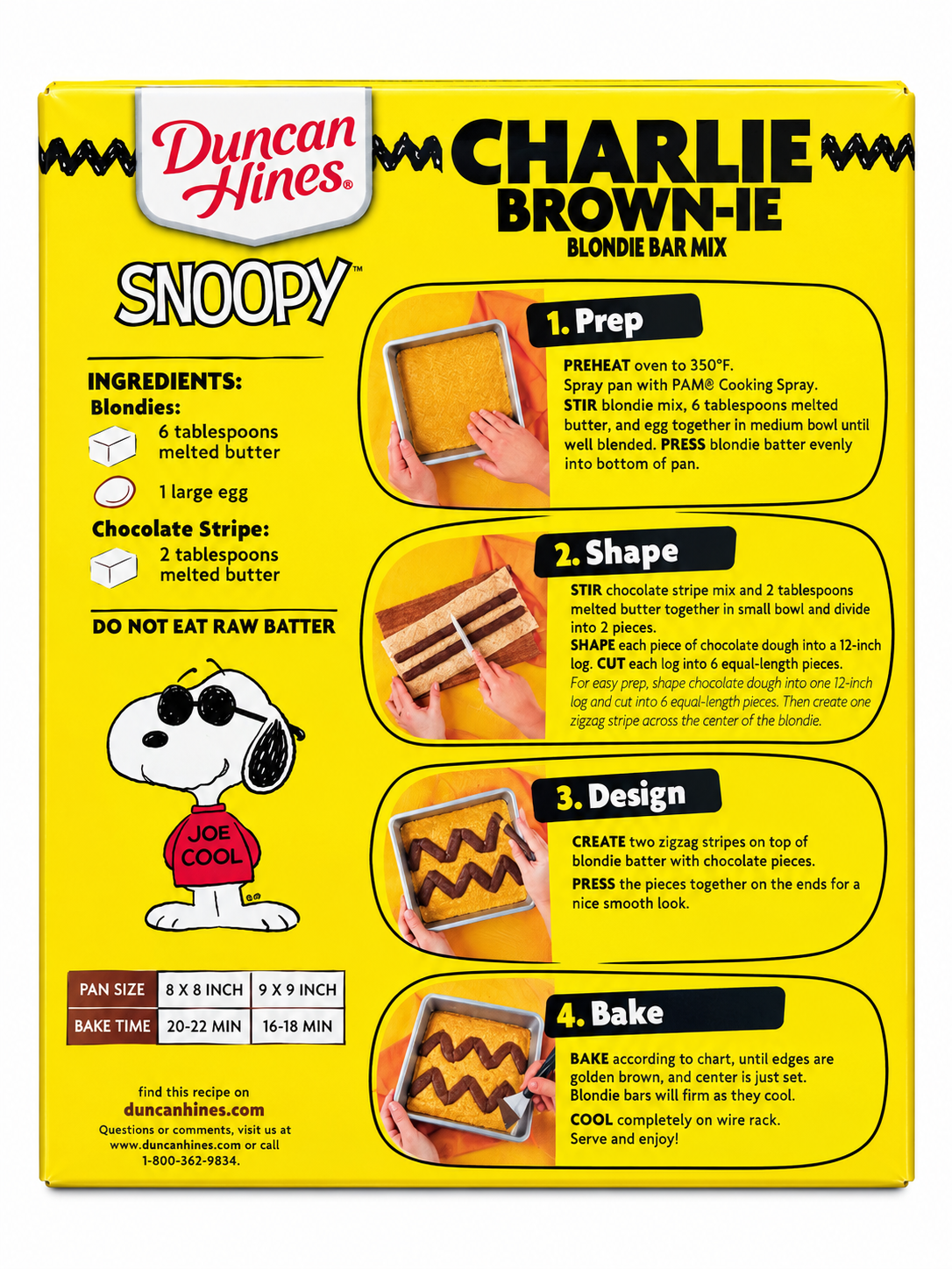 Duncan Hines Charlie Brown Blondie Mix 432.3 g