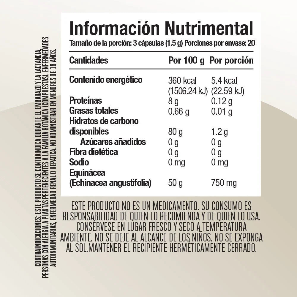 Equinácea 60 Cápsulas