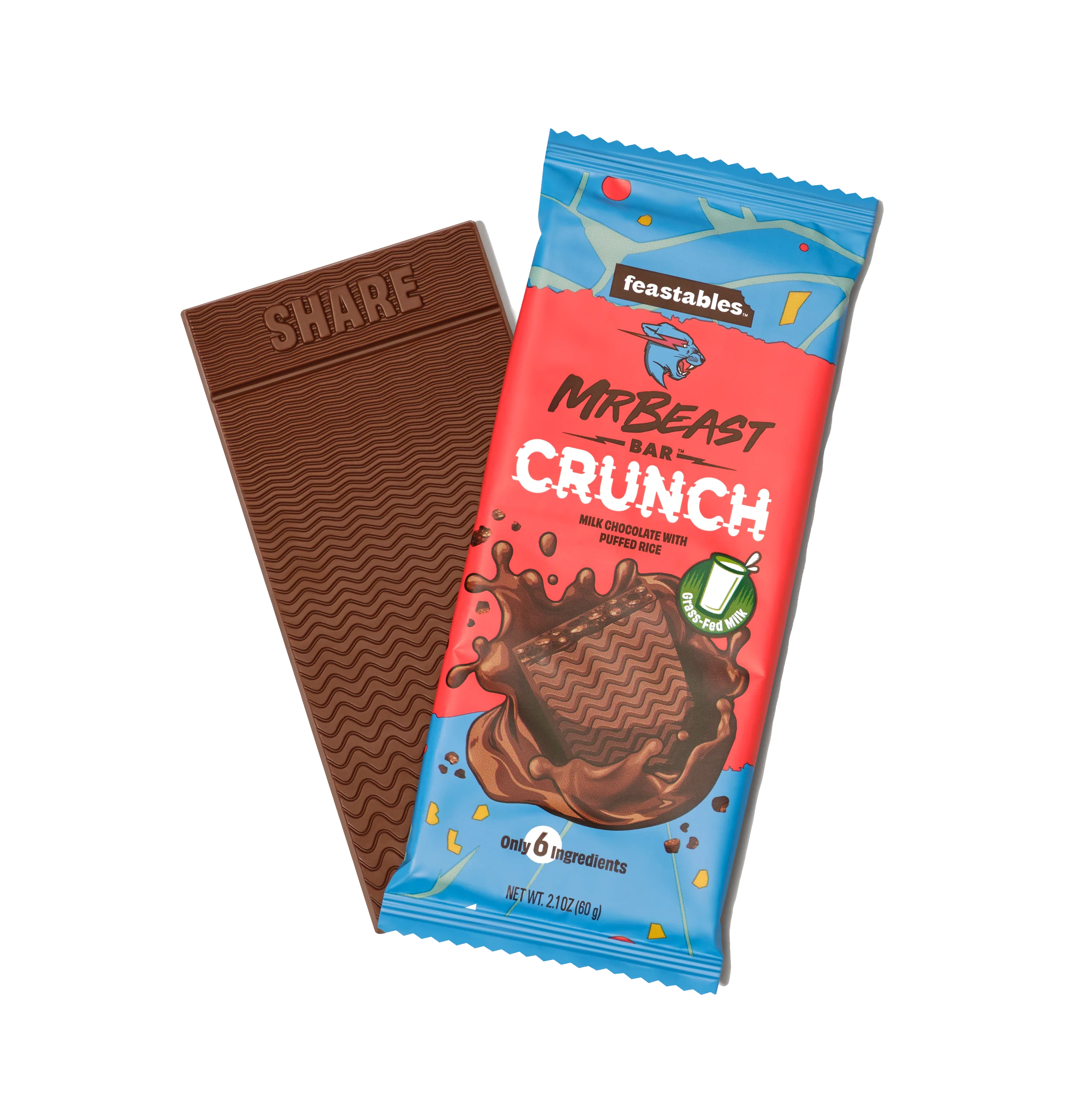 Feastables Mr Beast Crunch Bar Barra de Chocolate
