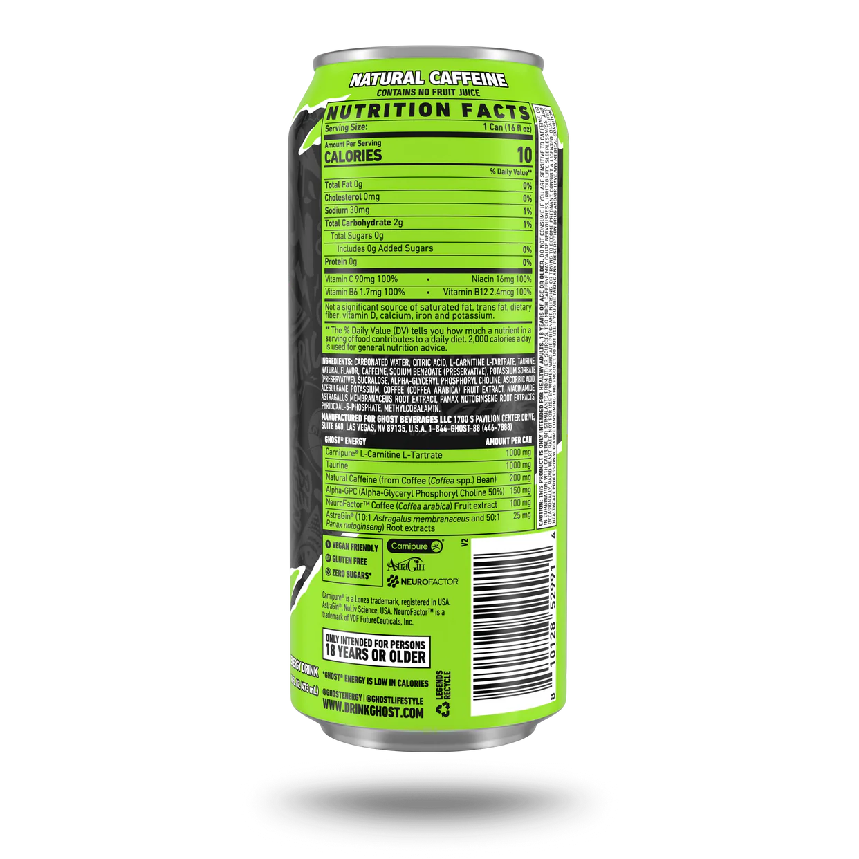 Ghost Energy Bebida Energética Electric Limeade