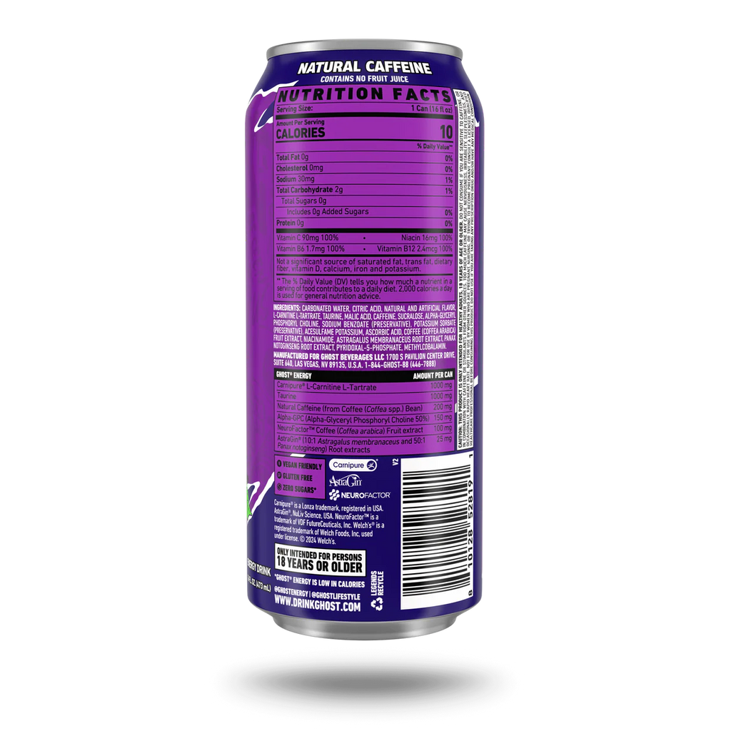 Ghost Energy Bebida Energética Welch's Grape
