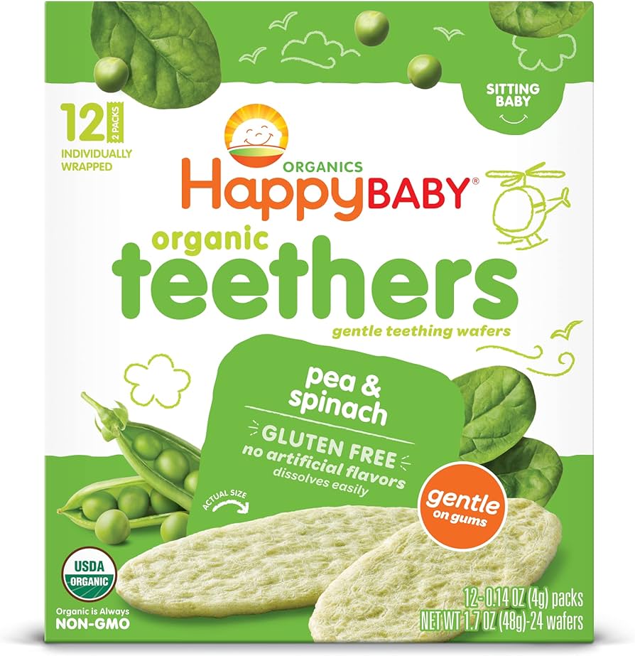 Happy Baby Pea & Spinach Teethers