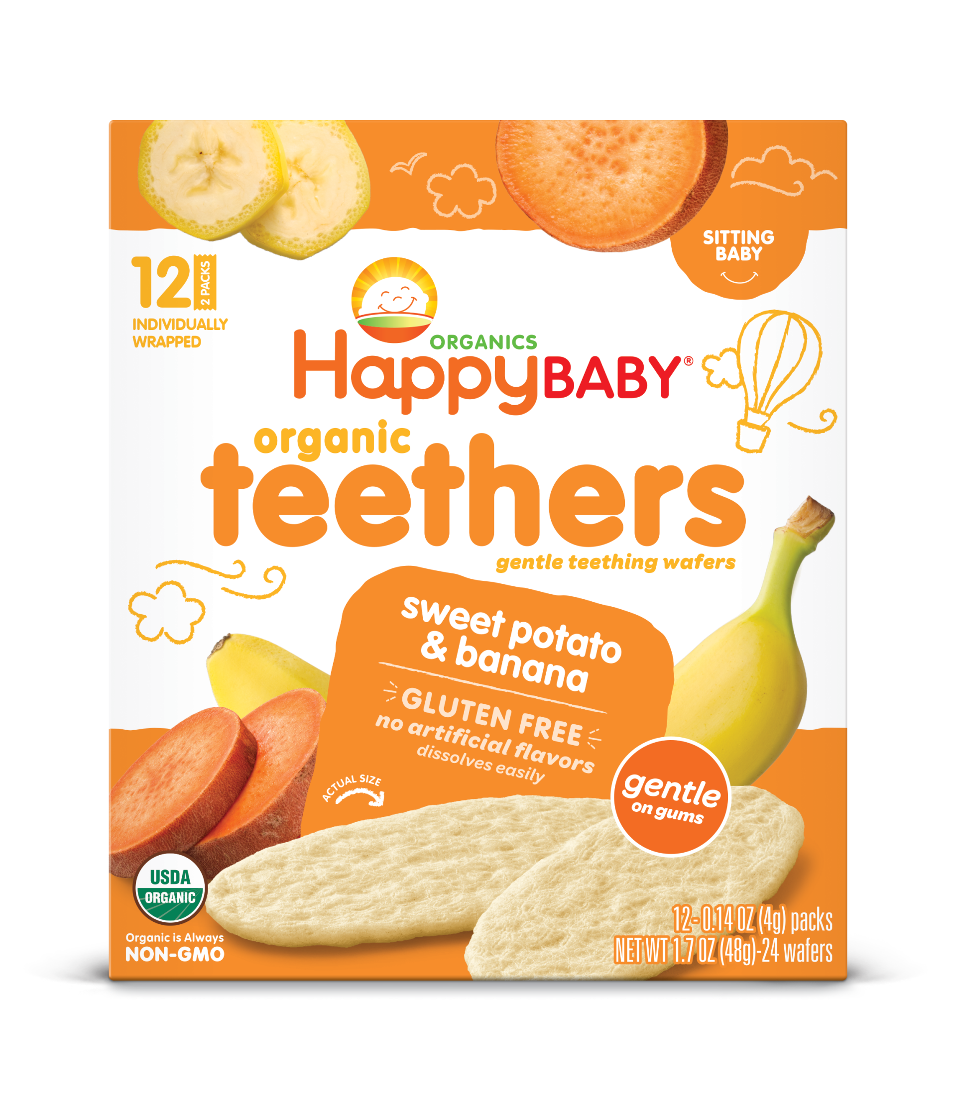 Happy Baby Sweet Potato & Banana Teethers
