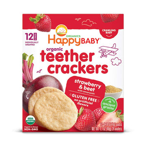 Happy Baby Strawberry & Beet Teether Crackers