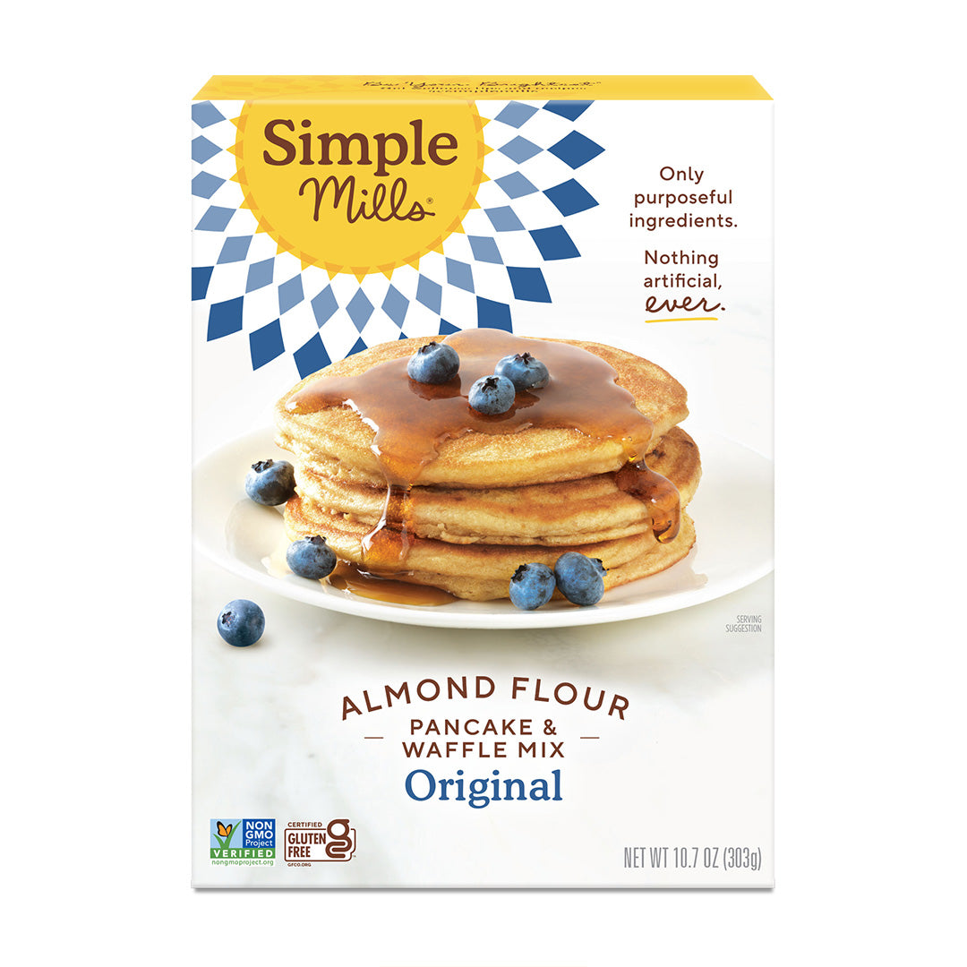 Simple Mills Harina de Almendra Pancakes y Waffles Original 303 g.