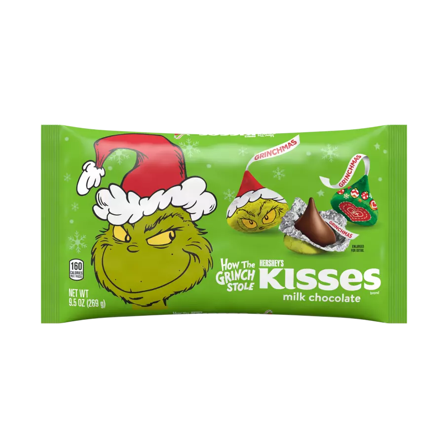 Hershey's Kisses Grinch Milk Chocolate 269 g - Mr Sabor