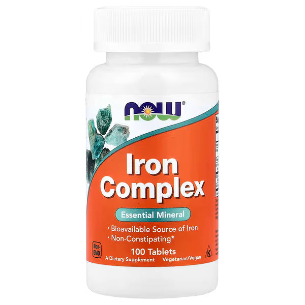 NOW Foods Complejo de Hierro 100 tabletas