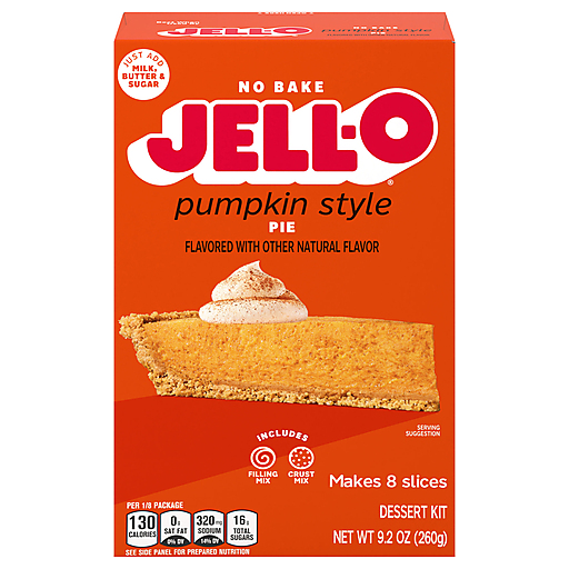 Jell-O Pay de Calabaza sin Hornear
