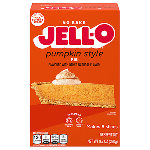 Jell-O Pay de Calabaza sin Hornear