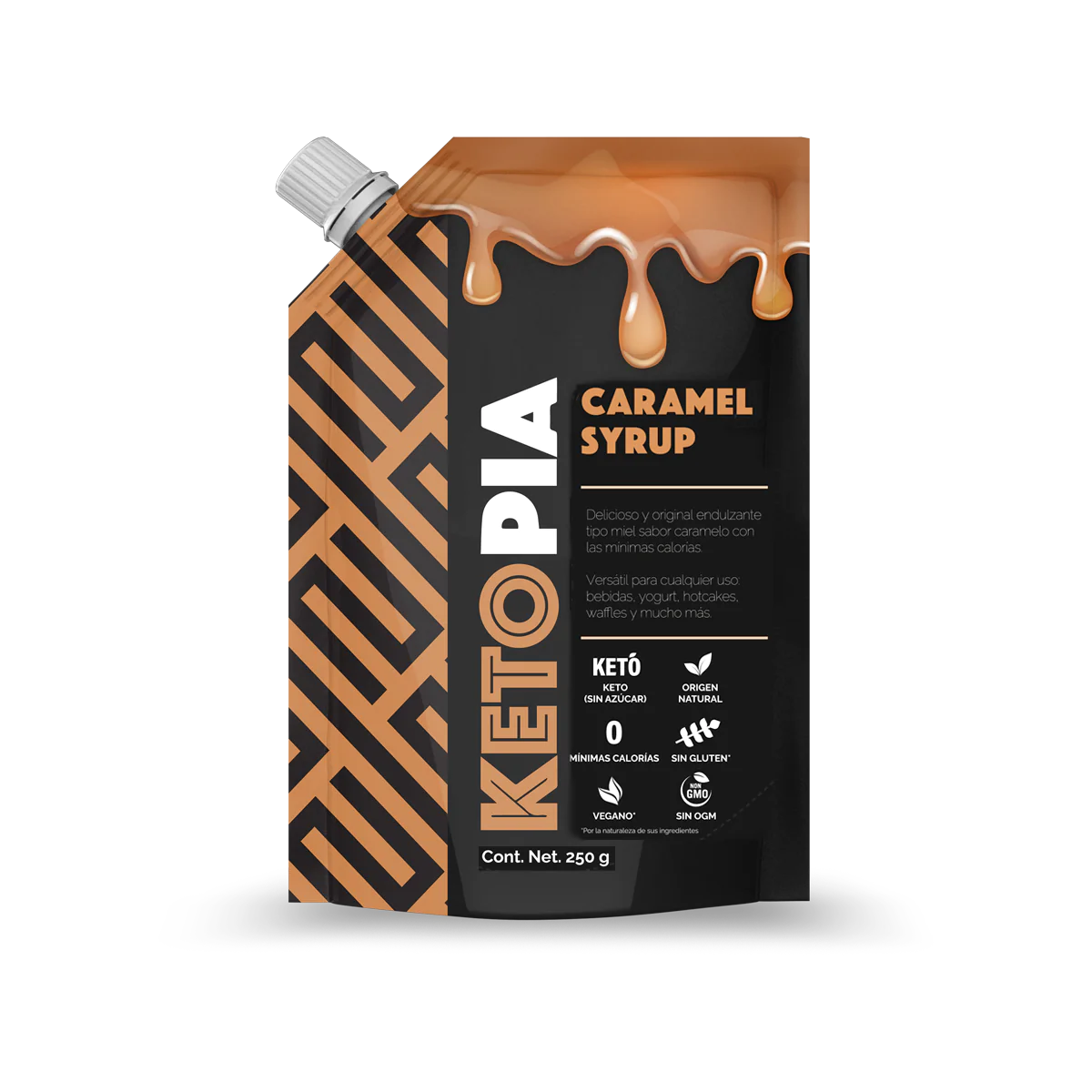Ketopia Jarabe de Caramelo Keto Sin Azúcar