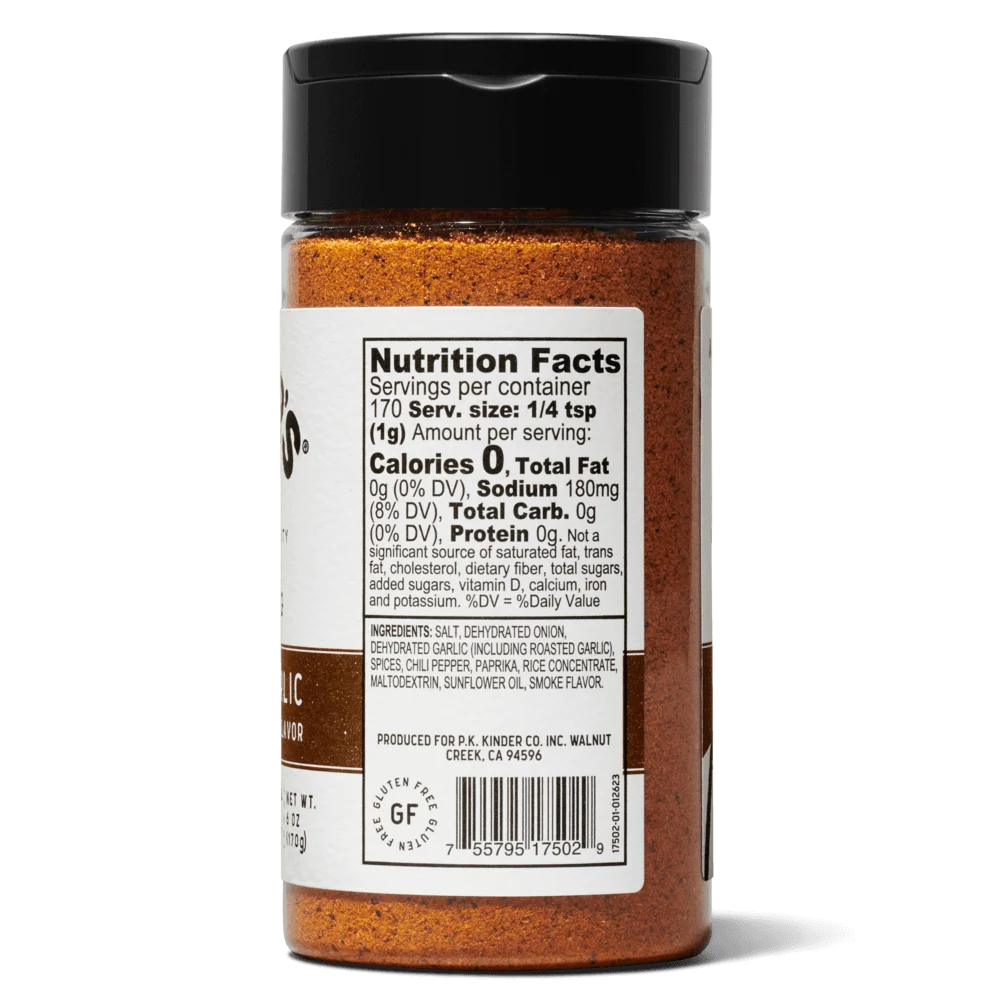 Kinder's Woodfired Garlic Smoked Flavor Sazonador 269 g