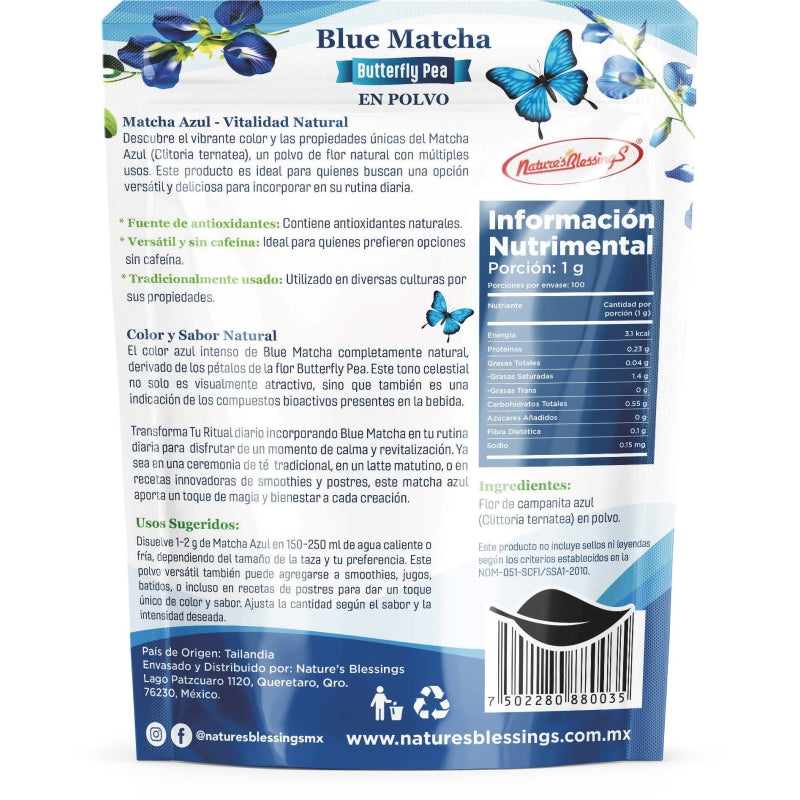 Natures Blessings Butterfly Pea en Polvo
