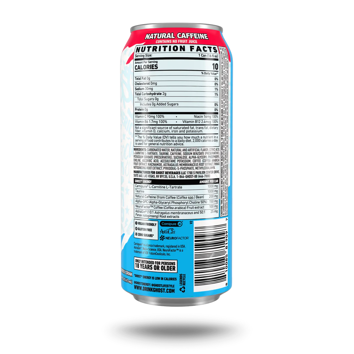 Ghost Energy Bebida Energética 'Merica Pop