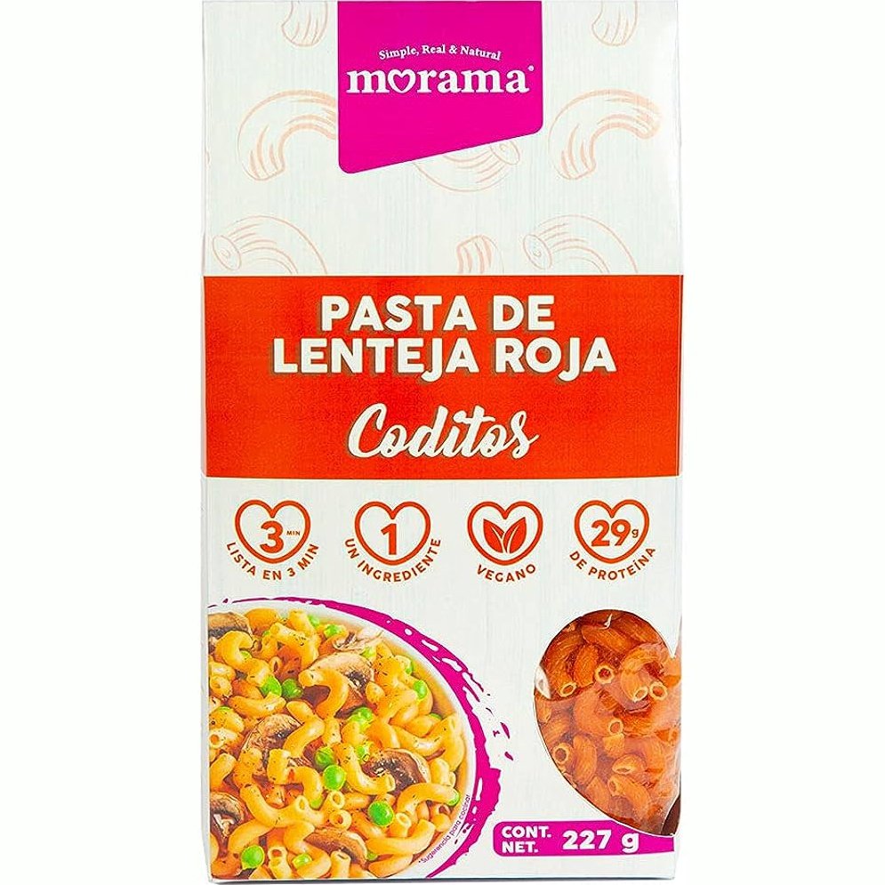 Morama Pasta de Lenteja Roja Coditos