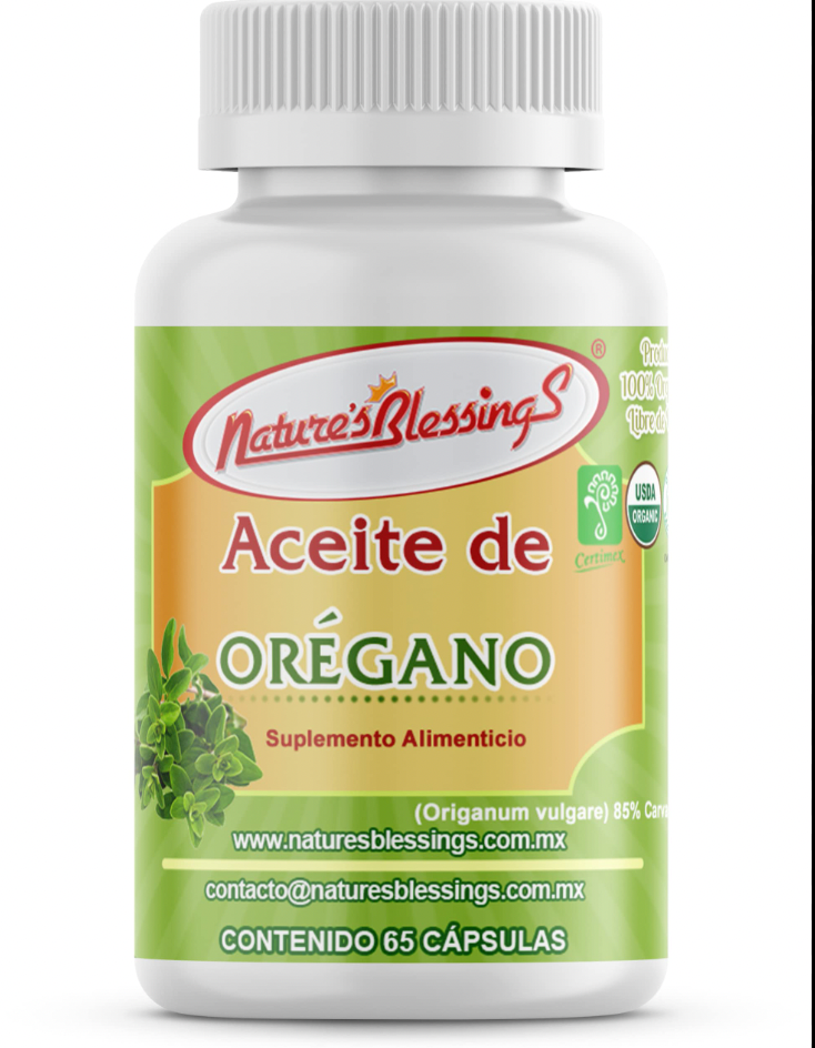 Nature's Blessings Aceite de Orégano 65 Cápsulas