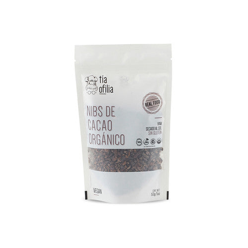Tía Ofilia Nibs de Cacao Orgánico Veganos Sin Azúcar 150 g