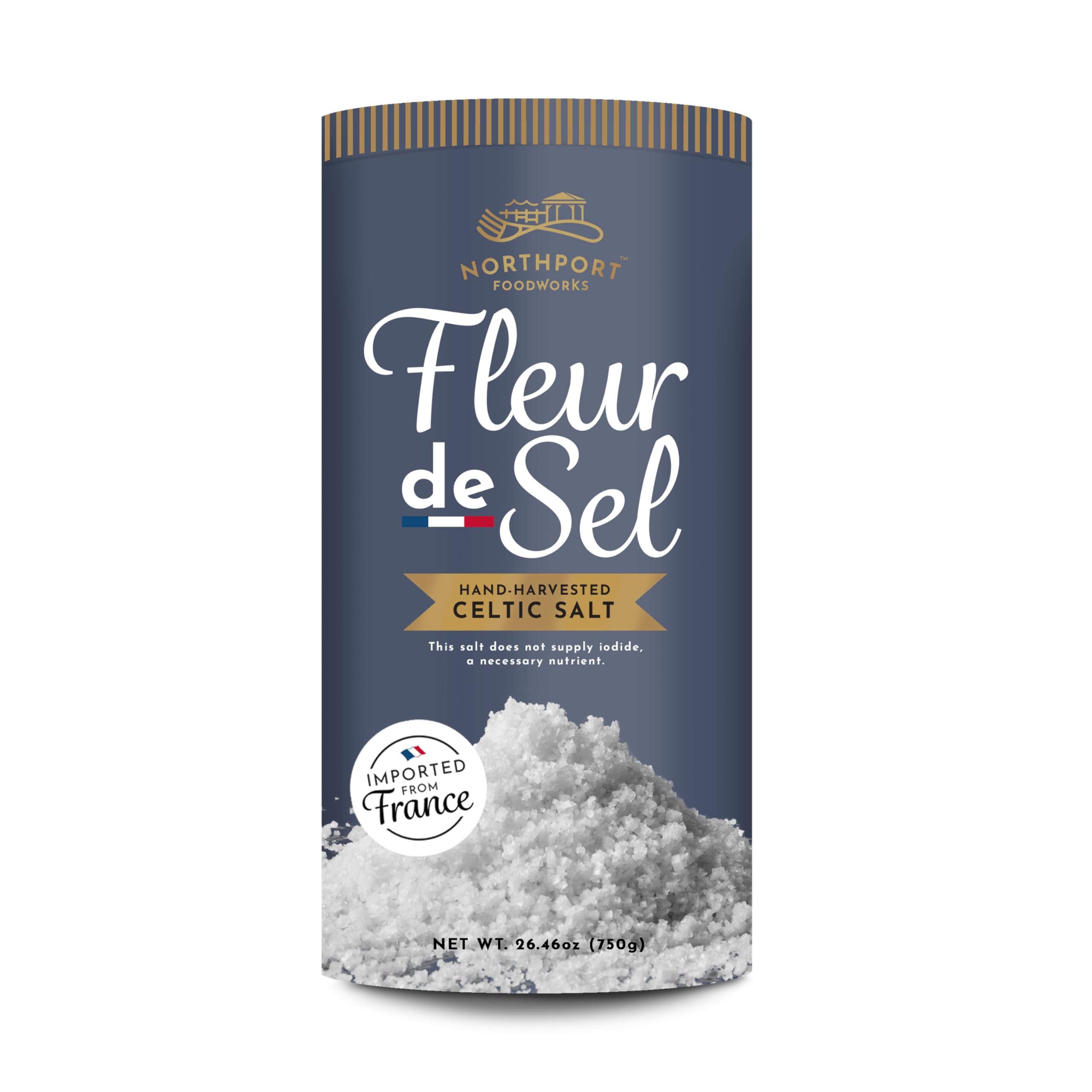 NorthPort Fleur de Sel Sal Céltica 750 g. - Mr Sabor