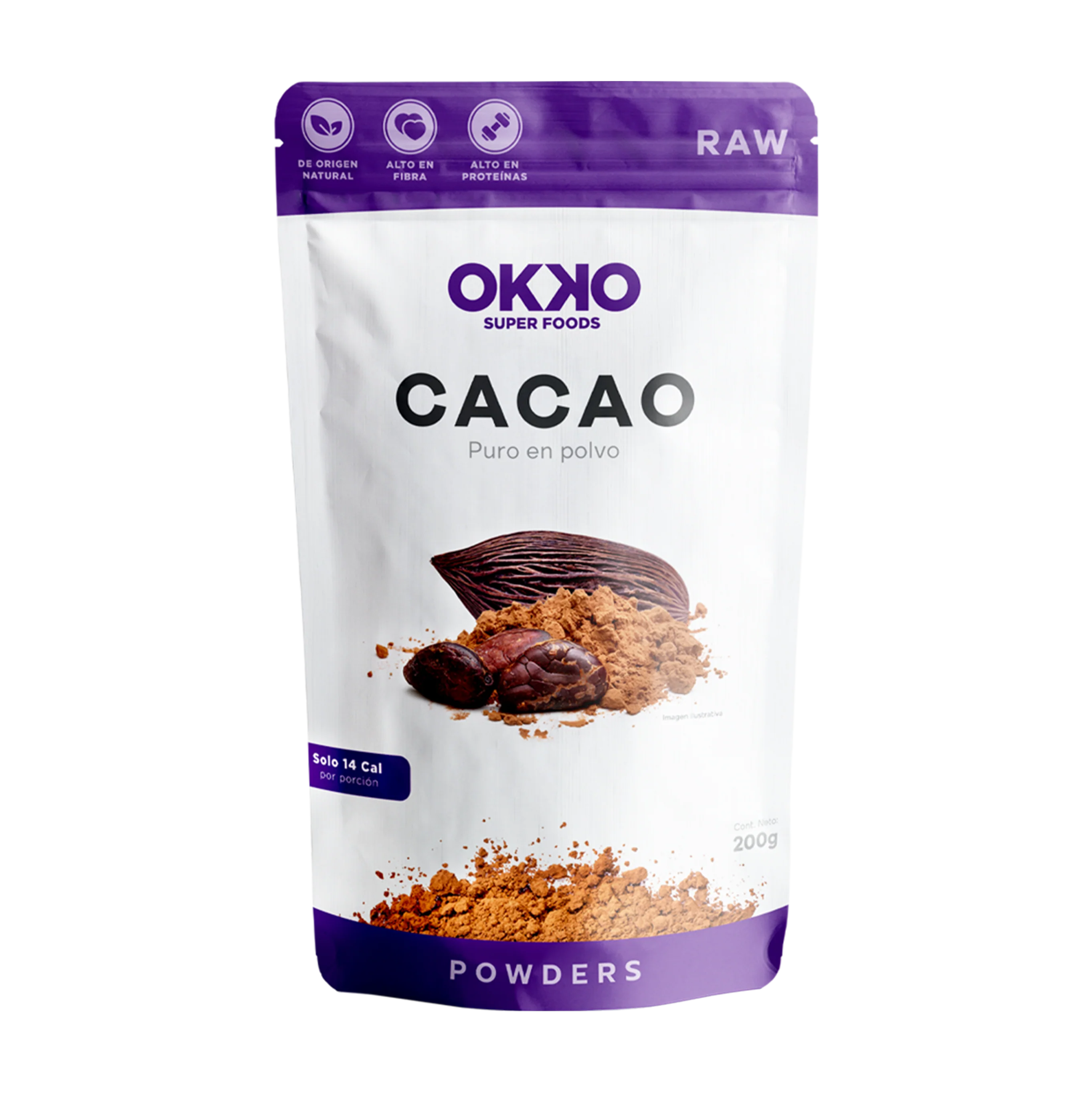 Okko Cacao Puro en Polvo 200 g