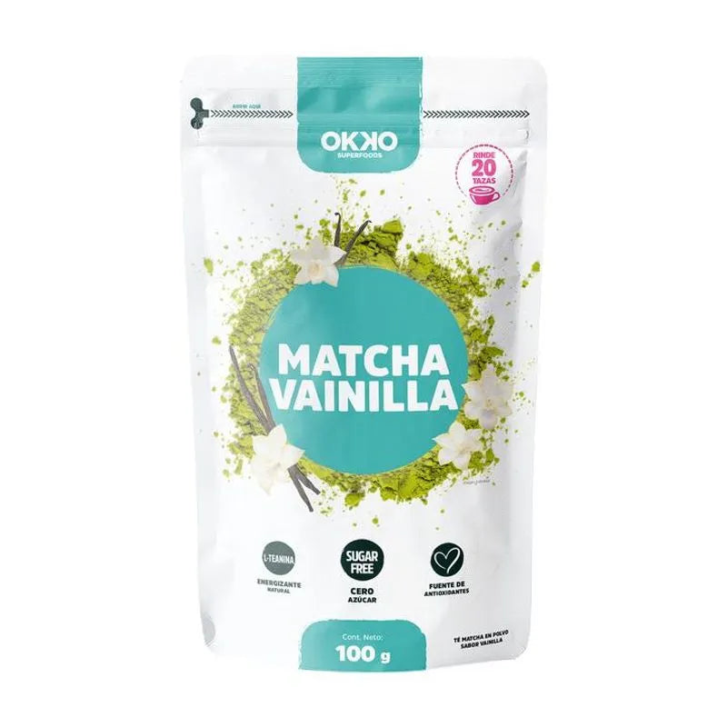 Okko Matcha Vainilla en Polvo 100 g - Mr Sabor