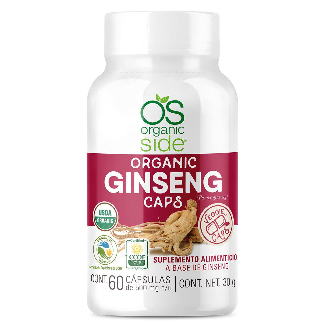 Organic Side Cápsulas de Ginsgeng